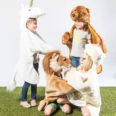 Childrens lion fancy dress disguise and play mat