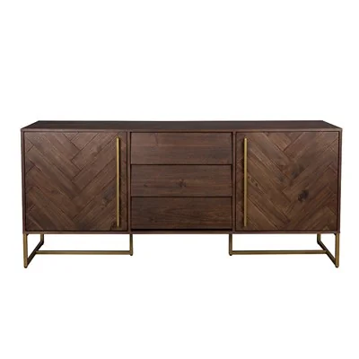 Class high sideboard in herringbone pattern