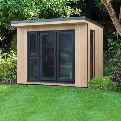 Double door garden office building