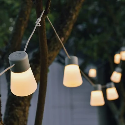 Extreme lounging festoon garden lights