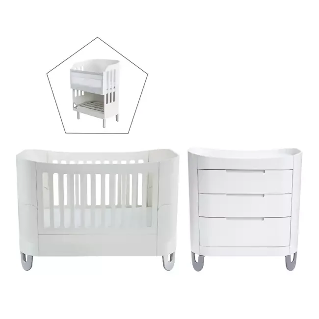 Gaia baby cosleep nursery set with dresser