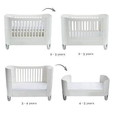 Gaia baby convertible cot bed to toddler bed