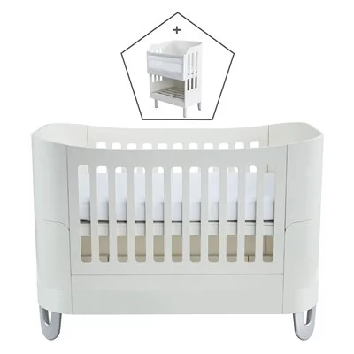 Gaia baby serena cot bed with co sleep crib