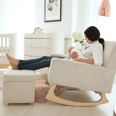 Gaia baby serena nursing chair in oatmeal