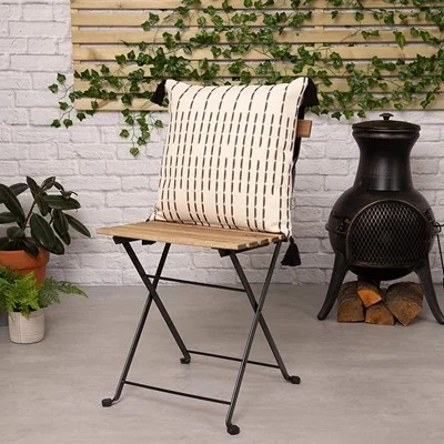 Icon boho cushion in broken line print
