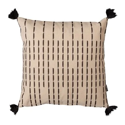 Icon boho outdoor cushion in broken stripe