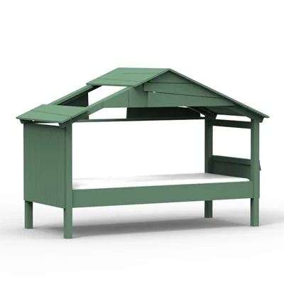 Jungle green star treehouse single bed from mathy by bols