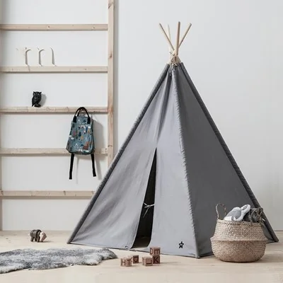 Kids concept grey teepee tent