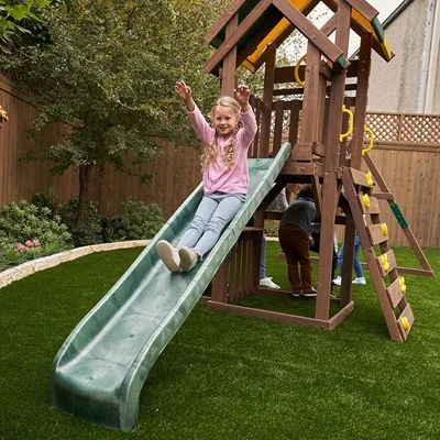 Kids outdoor activity set with slide