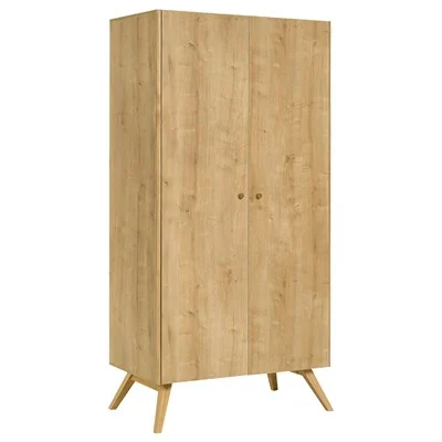 Oak wardrobe with two doors