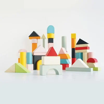 Le toy van stacking blocks play set