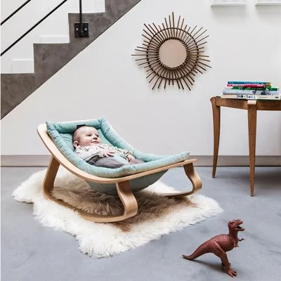 Levo baby rocker beech aruba blue