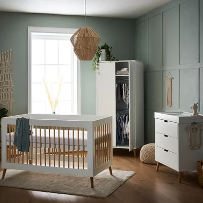 Maya cot bed 3 piece nursery furniture set