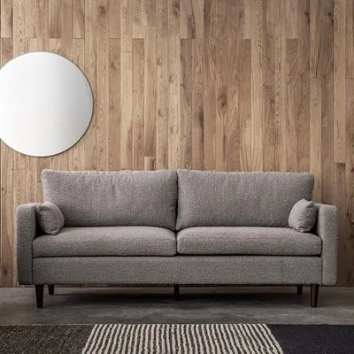 Model 4 3 seater sofa in box in corto dove grey boucle