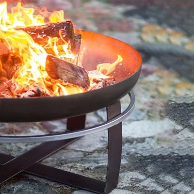 Modern viking fire bowl