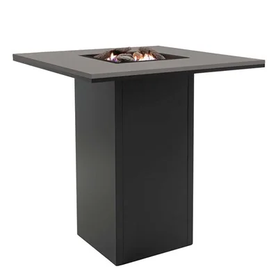 Modern bar table fire pit for patio space