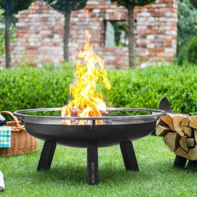 Modern concave shape fire pit