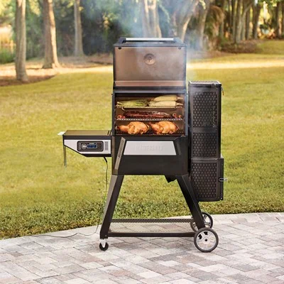 Modern grill and smoker for outdoors