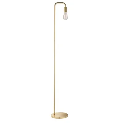 Modern slim floor light in gold