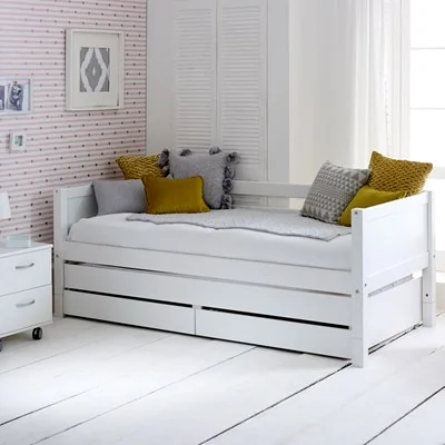Nordic white kids sofa bed