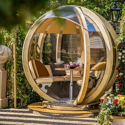 Ornate garden sphere garden room