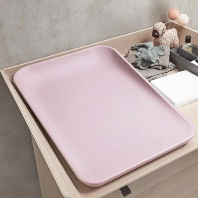 Pink baby changing table mat