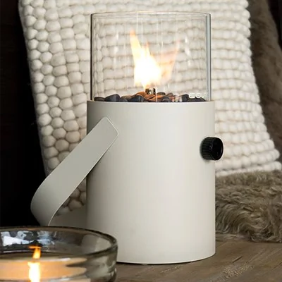 Portable modern fire lantern
