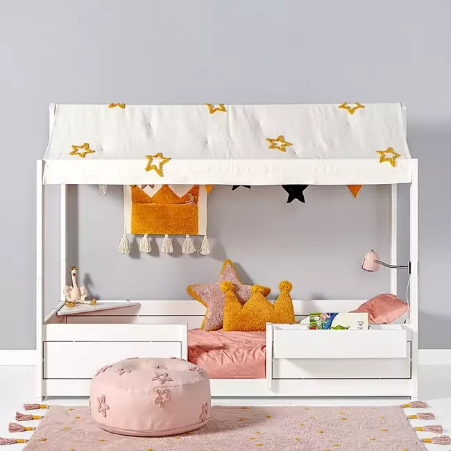 Princess combination bed from lifetime kidsrooms with star fabric roof