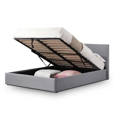 Rialto grey fabric ottoman bed