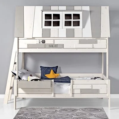 Double lifetime hangout bunk bed with window