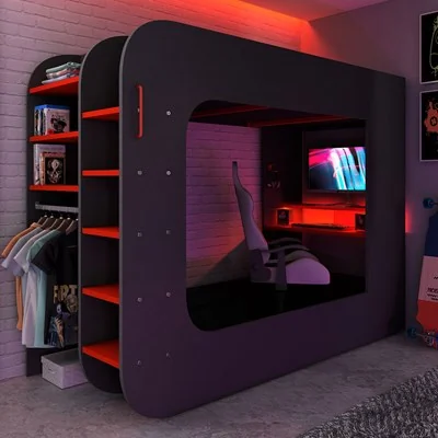 Solo loft pod gaming high sleeper