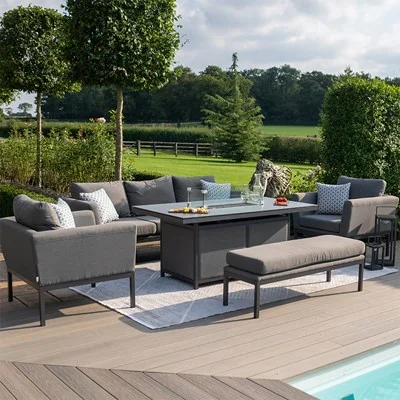 Stylish 3 seater sofa set from maze with firepit table