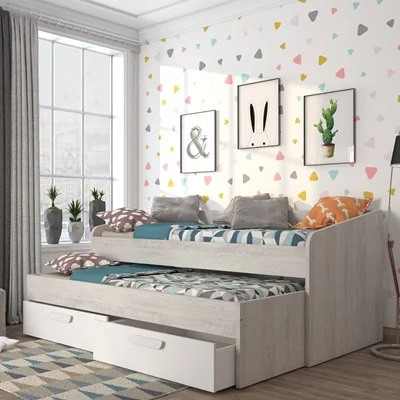 Terrassa kids day bed with trundle and storage drawers from trasman