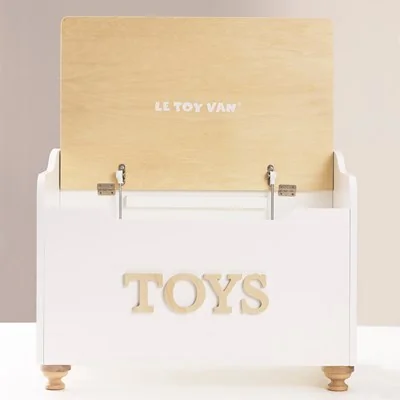 Toy chest box with soft close lid