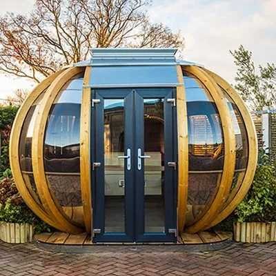Unique outdoor garden pod grane deluxe chic