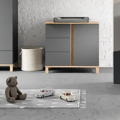 Vox changing unit in graphite and oak