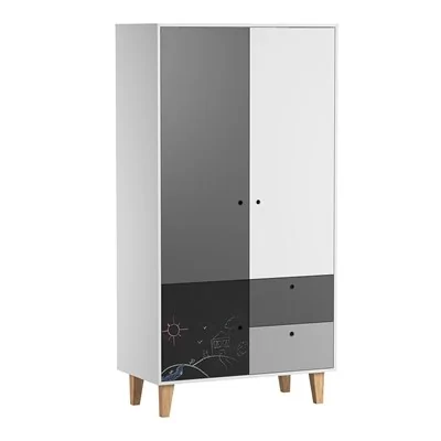 Vox concept 2 door wardrobe with black front