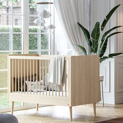 Vox retro cot bed in oak wood effect
