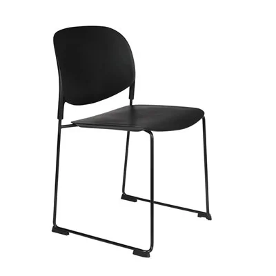 White label stacks chair in black