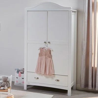 White nursery double wardrobe from east coast