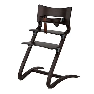 Wooden babies high chair in walnut finish