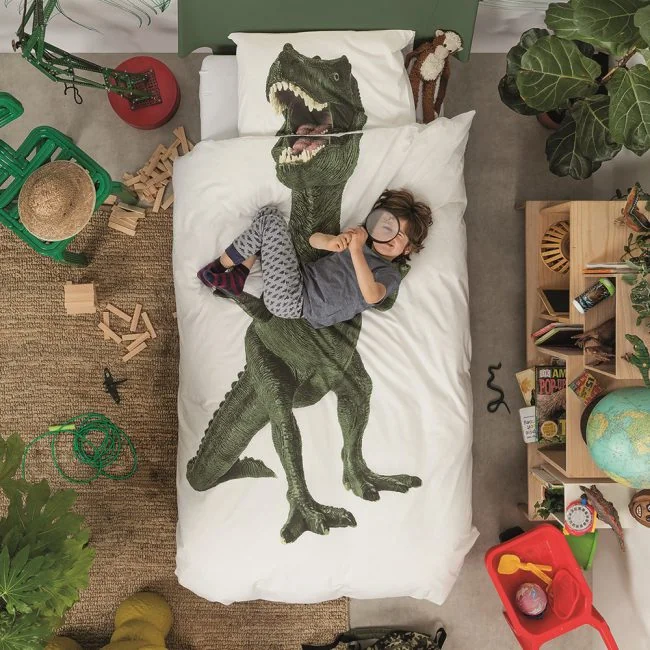 Dinosaur-Single-Duvet-Cover-Set-for-Kids