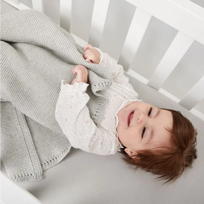Dove-Grey-Cellular-Organic-Blanket