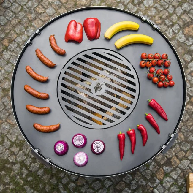 Fire-Pit-ModenBowl-With-BBQ-Features