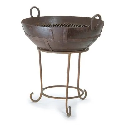 KADAI-Fire-Bowl-On-Stand-Garden-Trading