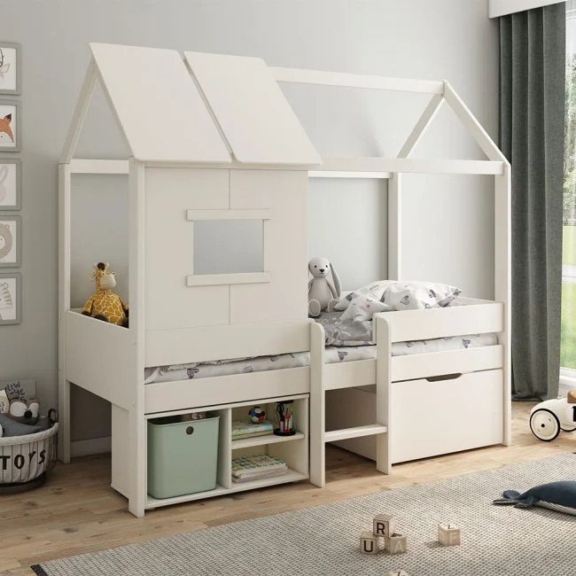 Kids-Avenue-Mini-Ordi-Playhouse-Bed-White