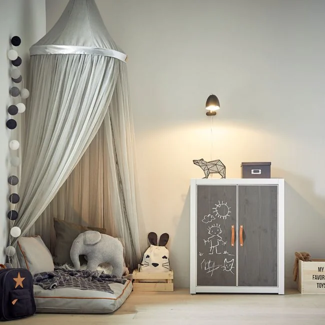 Kids-Bookcase-with-Chalboard-Doors