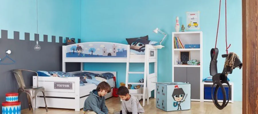 Kids-Knight-L-Shaped-Bunk-Bed-L