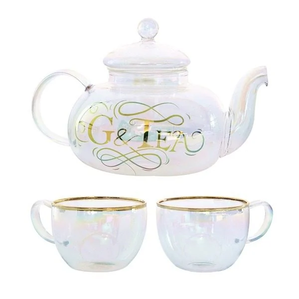 Quality-Rainbow-Tinted-Glass-Teapot-and-Teacups