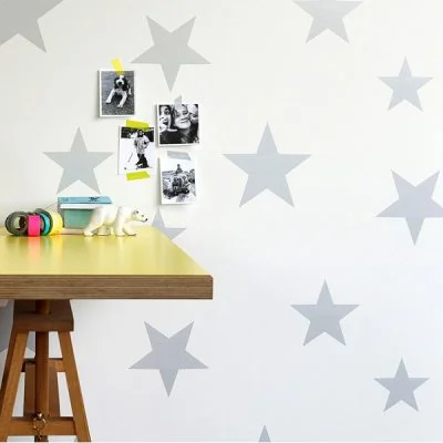 Stars-Wallpaper-White-Silver-Hibou-Home